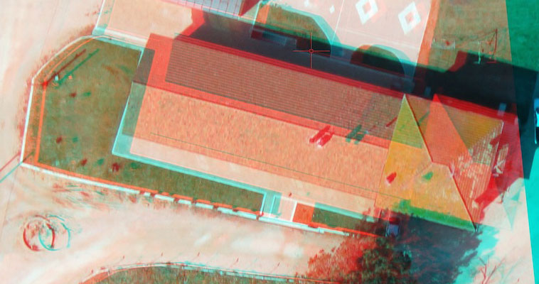 stereoscopia 3d drone topografia curve di livello