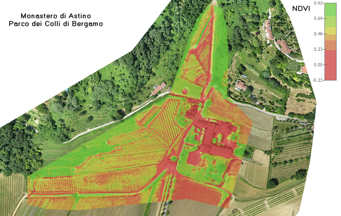 Rilievo con Drone del Complesso Di Astino Bergamo