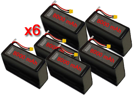 vendita batterie-s800-s900-s1000 batterie lipo 8000 6s