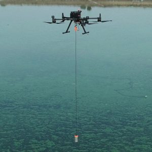 drone con ecoscandaglio