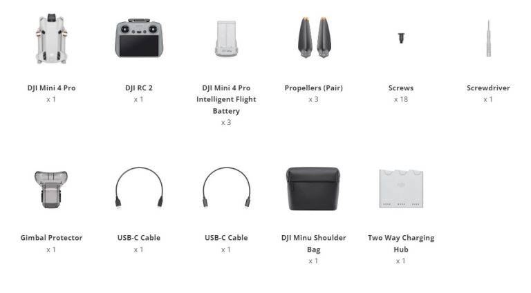 DJI Mini 4 Pro fly more combo